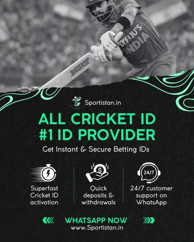 All cricket ID – Get Instant & Secure Betting IDs on Sportistan.in