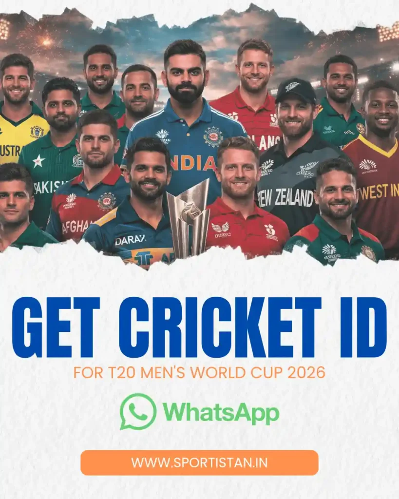 Get Cricket ID For T20 World Cup 2026