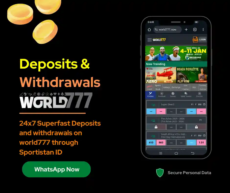 World 777 Deposits & Withdrawals