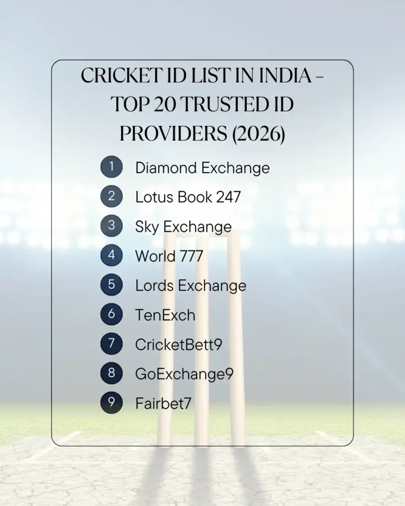 Cricket ID List In India